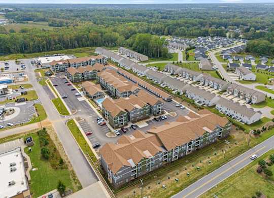 Grande at Geyser Falls Luxury Apartments Aerial View