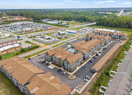 Grande at Geyser Falls Luxury Apartments Aerial View