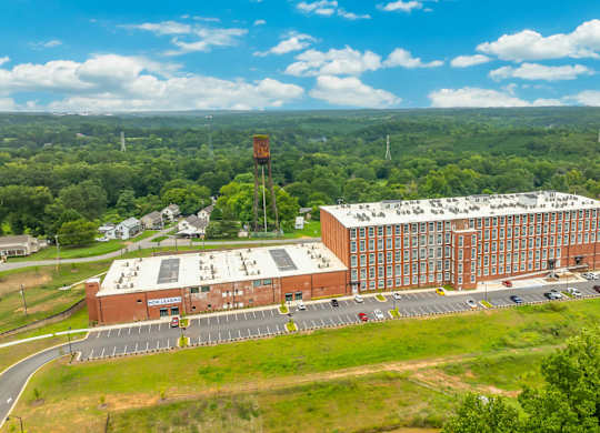 Aerial View of Converse Mill Lofts Apartments in Spartanburg SC