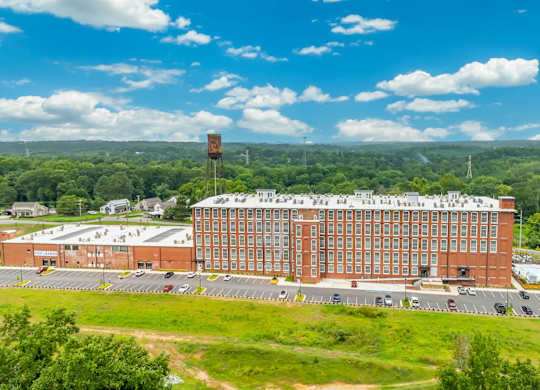 Aerial View of Converse Mill Lofts Apartments in Spartanburg SC