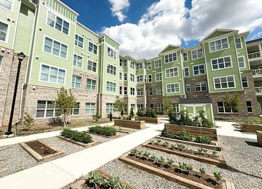 The Haven at Palmer Pointe Senior Apartments Walking Trail and Gardens