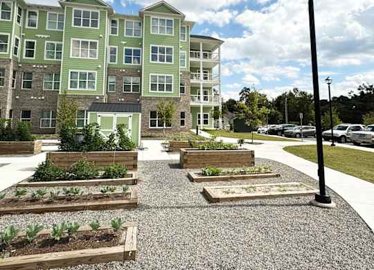 The Haven at Palmer Pointe Senior Apartments Walking Trail and Gardens