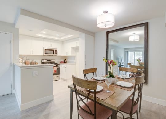 Kitchen and dining room at Laguna Gardens, Laguna Niguel, CA, 92677