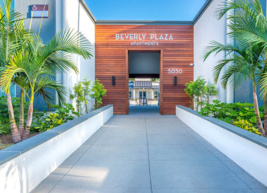 Walking Path at Beverly Plaza Apartments, California