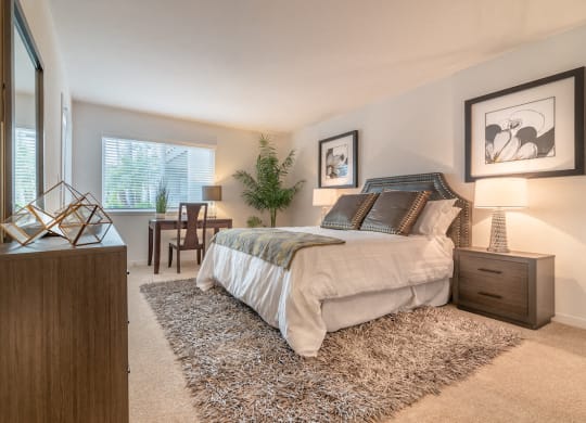Comfortable Bedroom at Beverly Plaza Apartments, Long Beach, CA