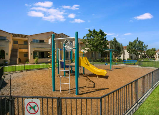 the playground at Arroyo Villa Apartments, Thousand Oaks, California