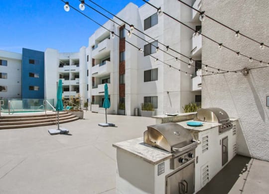 a patio or other outdoor area at caribe resort 1213b condo  at Masselin Park West, California, 90036