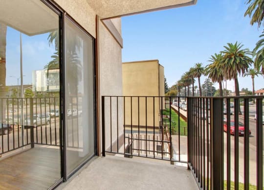 a balcony or terrace at caribe resort 1213b condo  at Sherway Villa, Reseda, CA
