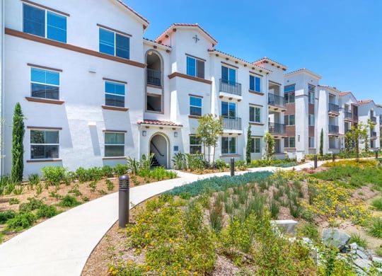 Exterior area at Montecito Apartments at Carlsbad, Carlsbad, California