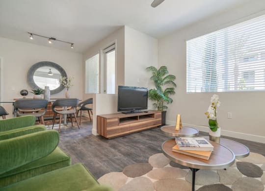 Living area at Montecito Apartments at Carlsbad, Carlsbad, CA, 92010