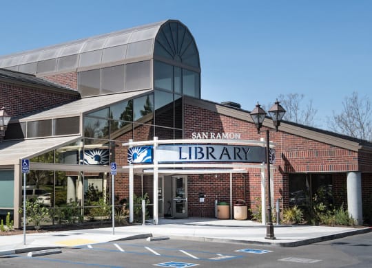 a building with a sign that says library  at Falcon Bridge at Gale Ranch, San Ramon