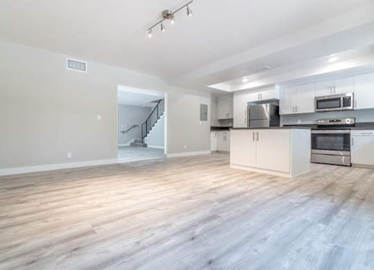 Updated Kitchen Unit with stainless steel appliances at Bixby Hill Apartments, Long Beach