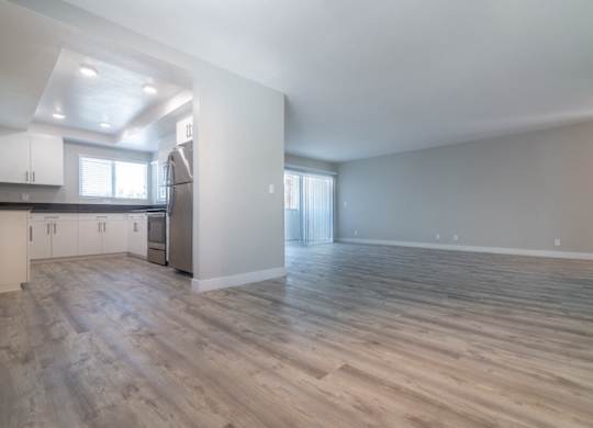 Hardwood Flooring with open floor plan at Bixby Hill Apartments, Long Beach, CA, 90815
