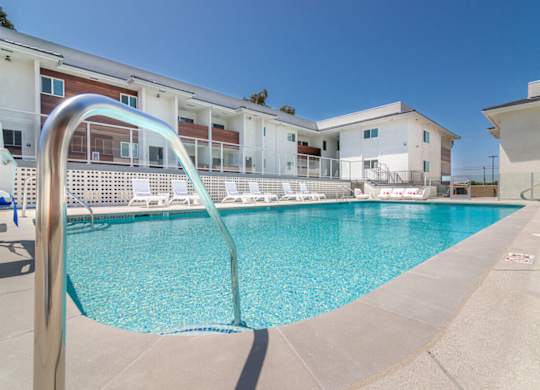 Pool View at Bixby Hill Apartments, California