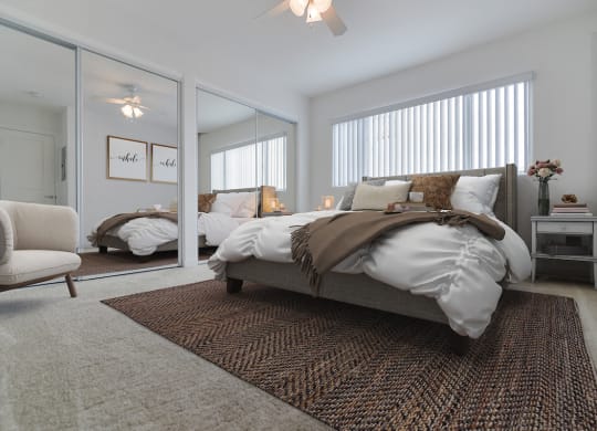 Comfortable Bedroom at Park Apartments, Norwalk, CA, 90650