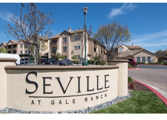 a sign that says seville at gale ranch  at Seville at Gale Ranch, San Ramon, CA, 94582