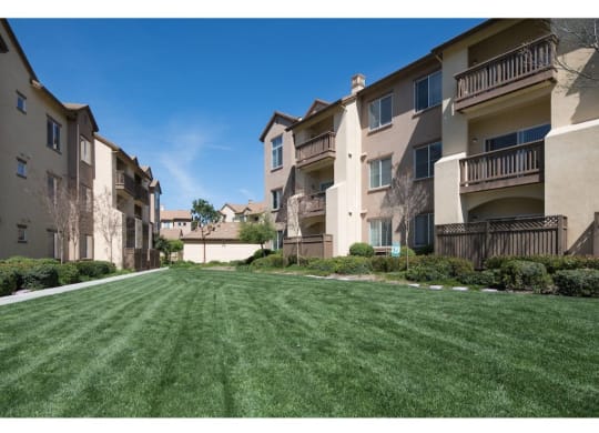 our apartments offer a spacious yard for residents to enjoy  at Seville at Gale Ranch, California