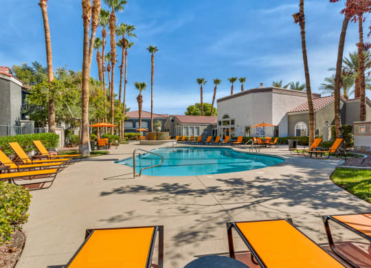 resort style pool at Rancho Serene, Las Vegas, NV