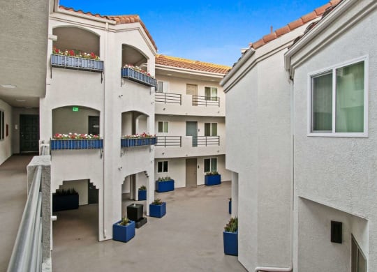 apartment complex at Alon Apartments, Los Angeles, CA