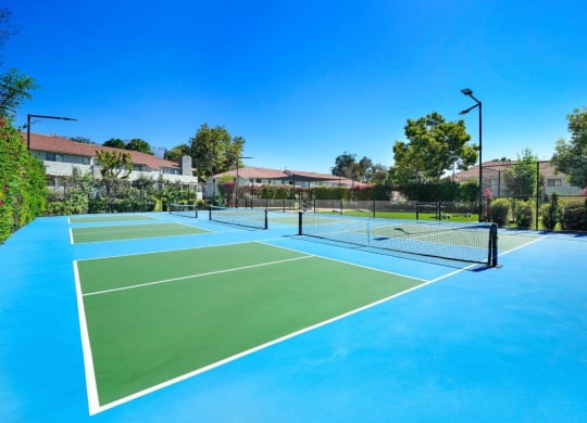 tennis court at the view at The Park Apartments, Rancho Cucamonga, CA