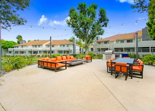 the courtyard at The Park Apartments, California, 91730