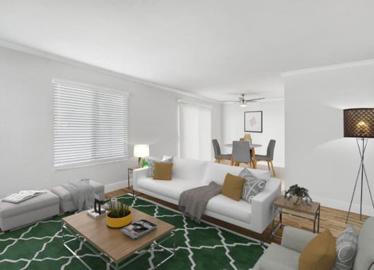 Living Room at The Park Apartments, Rancho Cucamonga