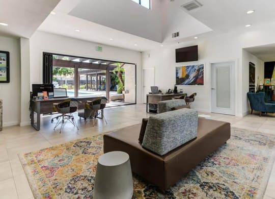 Spacious Lobby at The Park Apartments, California
