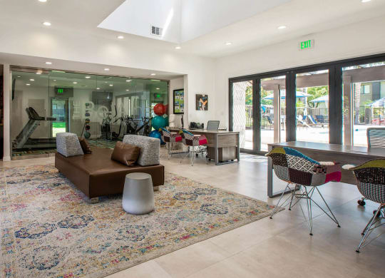 Lobby at The Park Apartments, Rancho Cucamonga,California, 91730