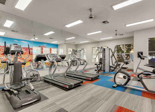 Fitness center at Bella Terra Apartments, Nevada