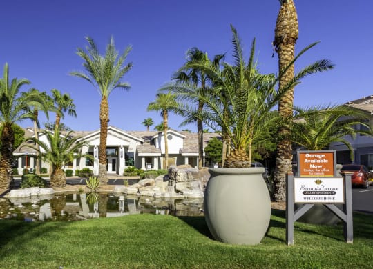 Exterior Garden Space at Bermuda Terrace, Las Vegas, Nevada