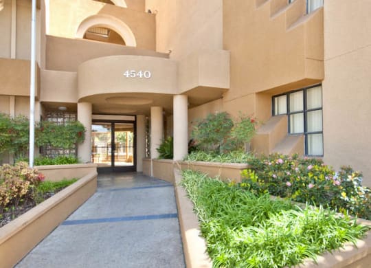 Courtyard Walking Path at Bixby Knolls, California