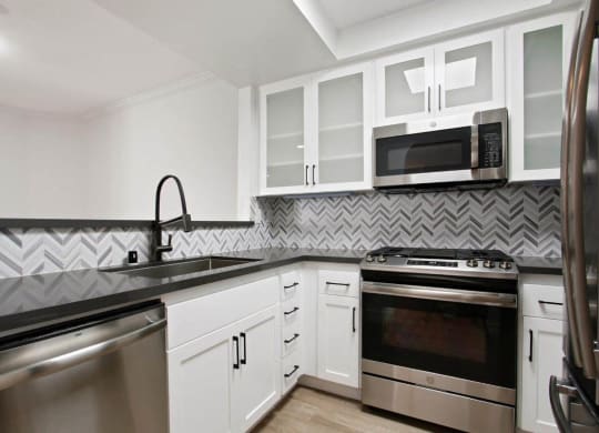 Kitchen cabinets at Burton, Los Angeles, CA
