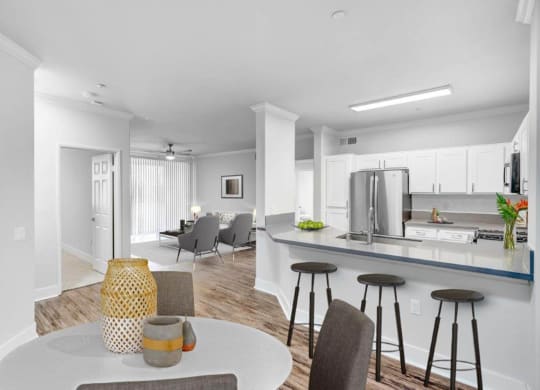 Dining And Kitchen at Canyon Crest, California