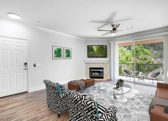 Modern Living Room at Canyon Crest, Riverside, CA, 92507