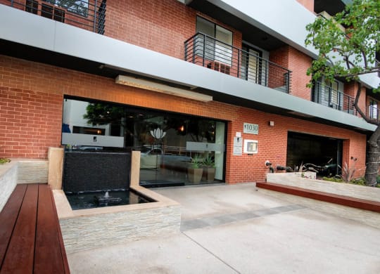 Property Entrance at El Greco Lofts, California, 90024