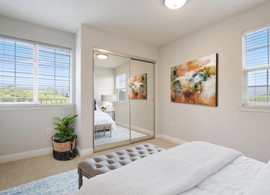 Bedroom Interior at Madison Toluca, North Hollywood, California