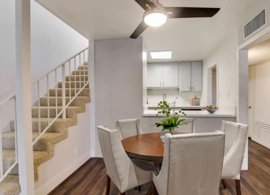 Dining space at Meridian Apartments, California, 90066