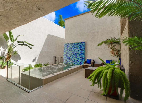 Fountain at Meridian Apartments, California, 90066