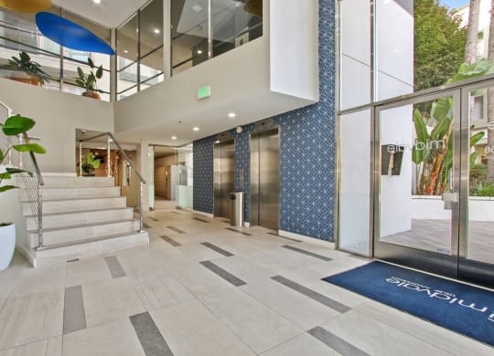 Entrance at Midvale Apartments, Los Angeles, CA