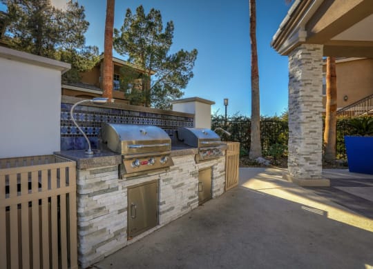Barbeque at Milan Apartment Townhomes, Nevada