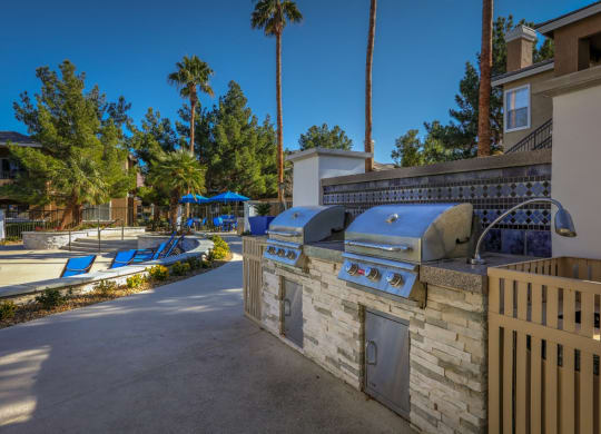 BBQ at Milan Apartment Townhomes, Las Vegas, NV