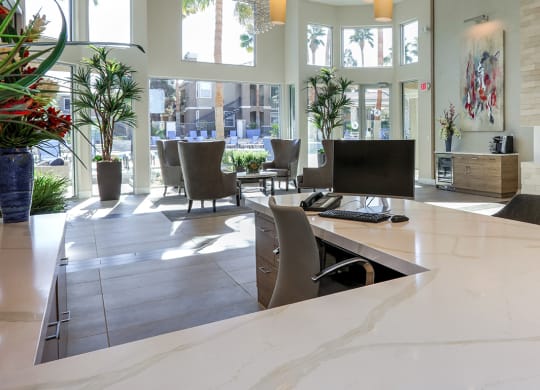 Lobby area at Milan Apartment Townhomes, Las Vegas, 89183