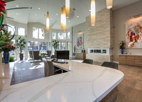 Lobby at Milan Apartment Townhomes, Nevada, 89183