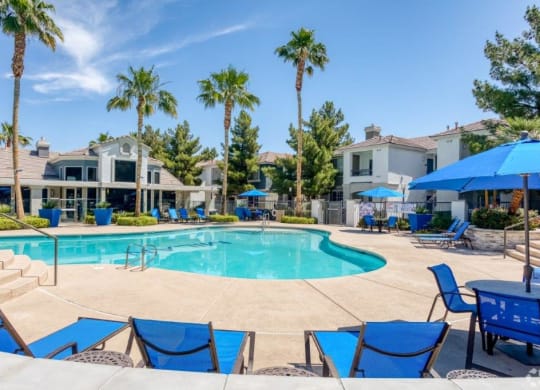 Swimming Pool 1at Milan Apartment Townhomes, Las Vegas, NV, 89183