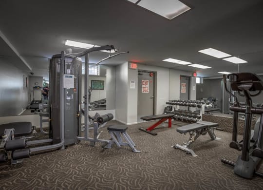 Fitness club at Palm Royale Apartments, Los Angeles, CA