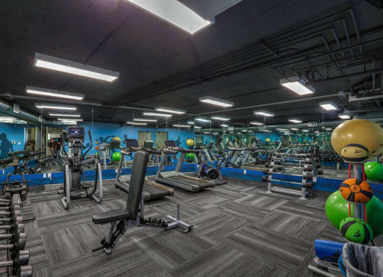Fitness Center at The Plaza Apartments, Los Angeles, California