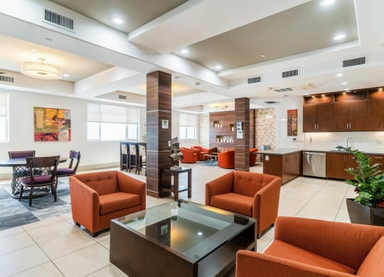 Lobby at The Adler Apartments, Los Angeles, CA, 90025