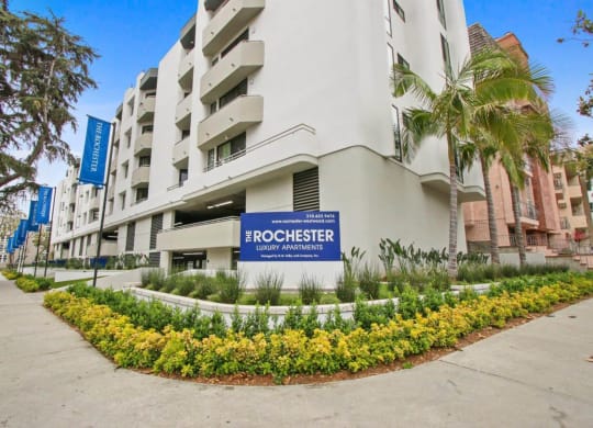 Welcoming Property Signage at Rochester Apartments, California, 90024