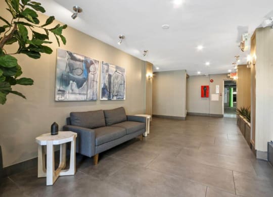 Lobby Area at Rochester Apartments, California