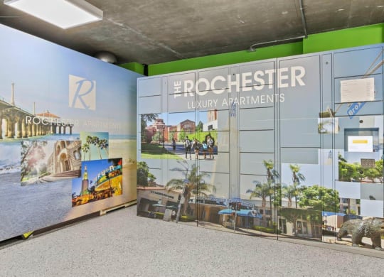 Package Concierge Locker System at Rochester Apartments, Los Angeles, California